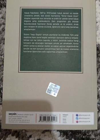  Beden Renk Yargı Örgütü 5. Baskı Kitap