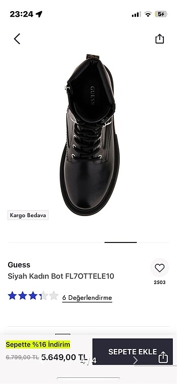 37 Beden siyah Renk Kadın bot
