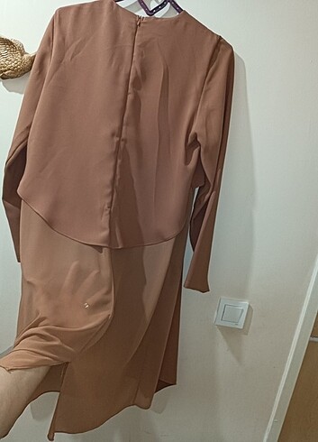 44 Beden pembe Renk Abiye tunik