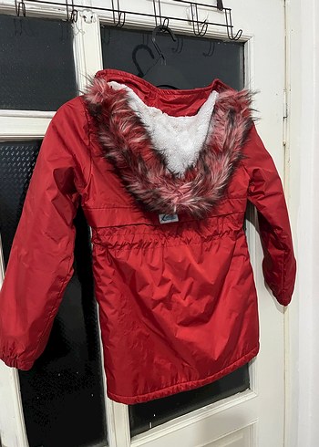 Kırmızı Fermuarlı Çocuk Mont - Görsel 4