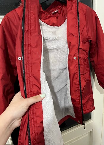 Kırmızı Fermuarlı Çocuk Mont - Görsel 2