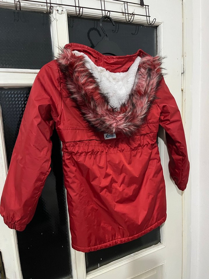 Kırmızı Fermuarlı Çocuk Mont - Görsel 4