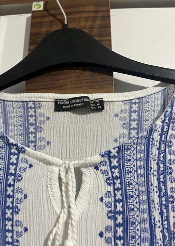 Bohem Nakışlı Beyaz Uzun Elbise - Görsel 2