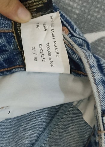 27 Beden lacivert Renk Kadın Gri Mavi Midi Denim Pantolon