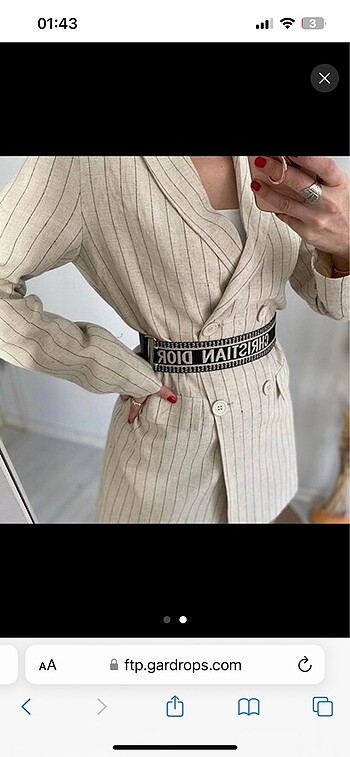 CHRISTIAN DIOR LOGOLU KEMER