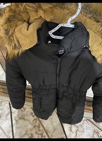 12-13 Yaş Beden siyah Renk Çocuk mont