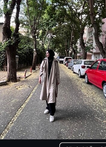 Trendyol & Milla Facette krem rengi trençkot
