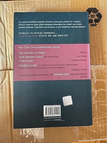  Beden Alacakaranlık ilk kitap