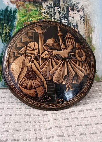bakır El İşçiliği Mevlana ve Semazenler Tablosu