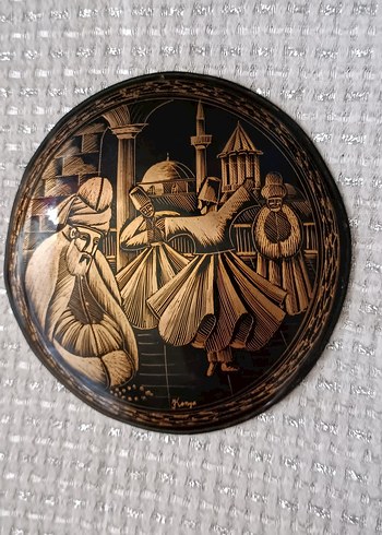  bakır El İşçiliği Mevlana ve Semazenler Tablosu