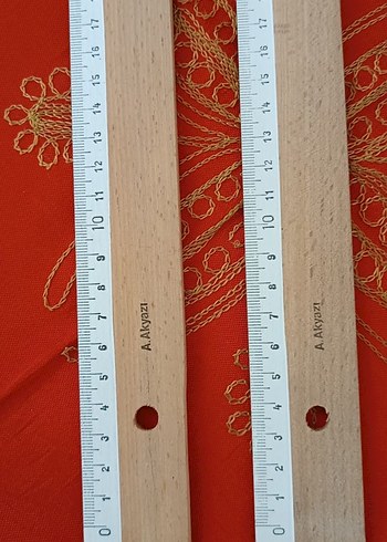 Ahşap ikili 20 cm Cetvel Seti - Görsel 2