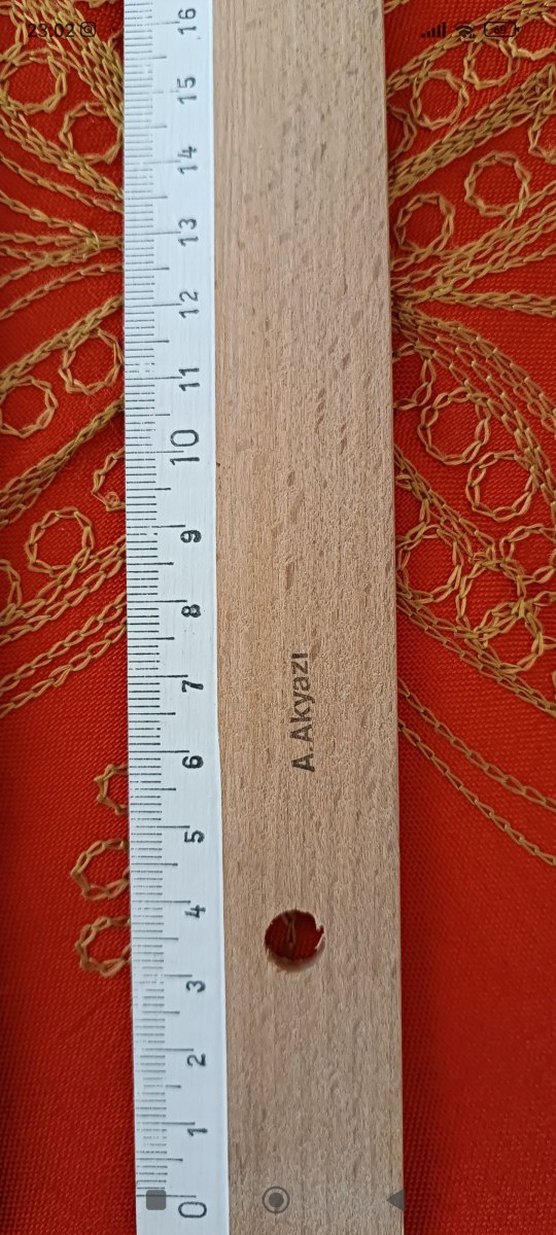 Ahşap ikili 20 cm Cetvel Seti - Görsel 3