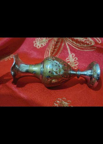 eskilerden Hint damgalı kaplama 15 cm vazo - Görsel 4