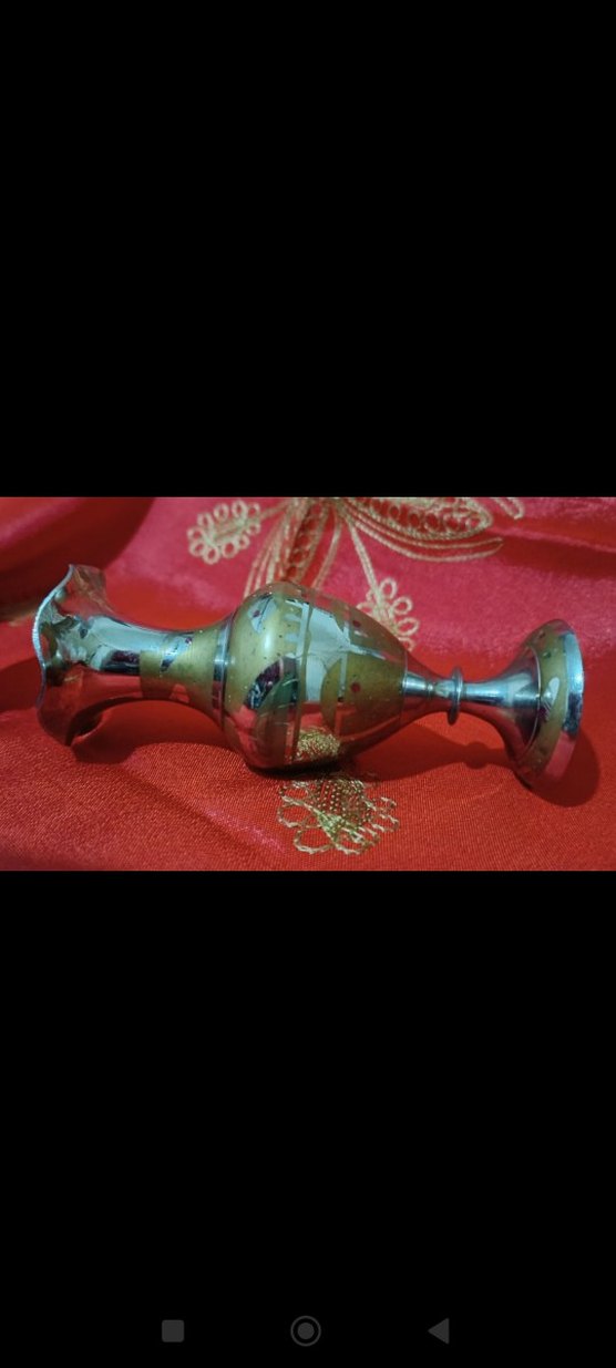 eskilerden Hint damgalı kaplama 15 cm vazo - Görsel 5