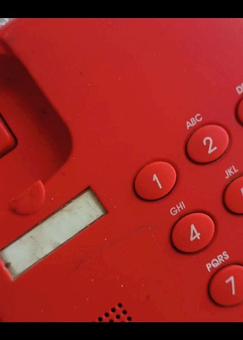 eskilerden Kırmızı Telpaş 311 Masa Telefonu - Görsel 4