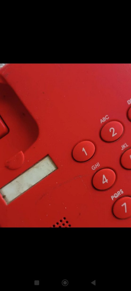 eskilerden Kırmızı Telpaş 311 Masa Telefonu - Görsel 4