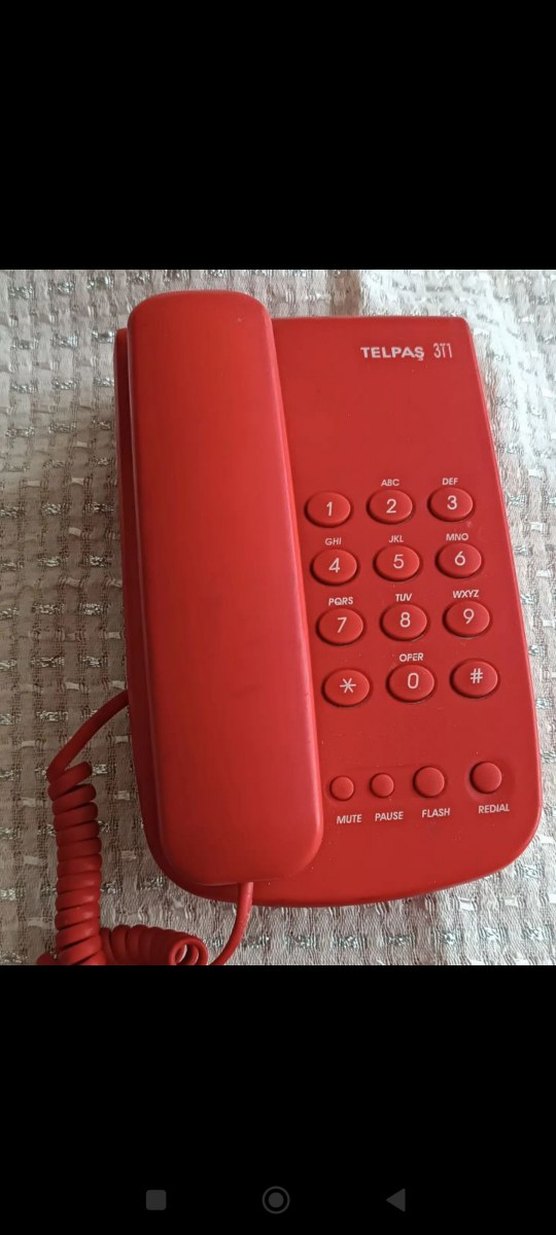 eskilerden Kırmızı Telpaş 311 Masa Telefonu - Görsel 2