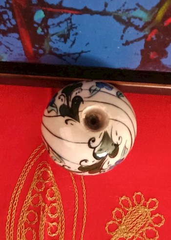 eskilerden 9 cm çini yumurta obje - Görsel 8