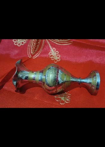 eskilerden Hint damgalı kaplama 15 cm vazo - Görsel 5