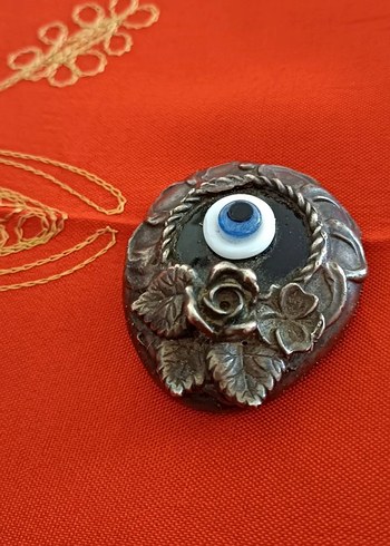 eskilerden 6 cm çapında dekoratif kaplama nazar boncuğu - Görsel 3