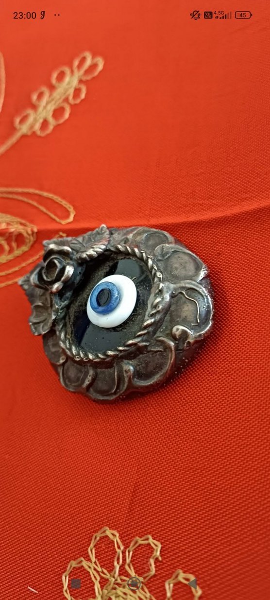 eskilerden 6 cm çapında dekoratif kaplama nazar boncuğu - Görsel 2