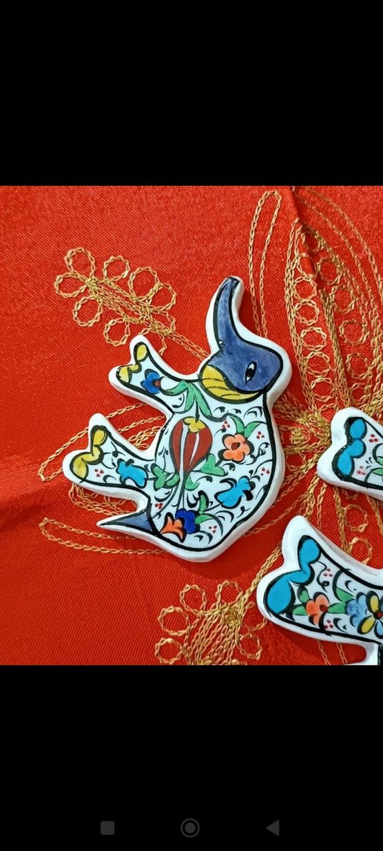 çini fil ikili duvar süsü seti - Görsel 3