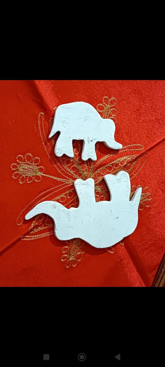 çini fil ikili duvar süsü seti - Görsel 5