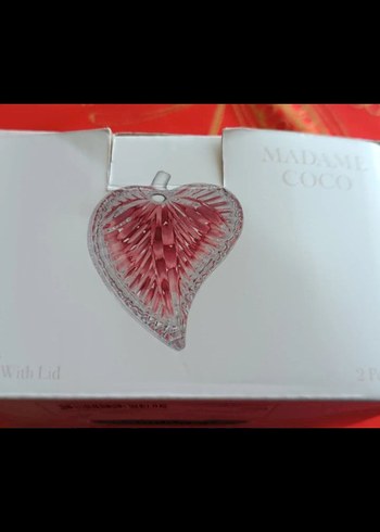 kutulu sıfır Madame Coco cam kapaklı yaprak sunumluk - Görsel 7