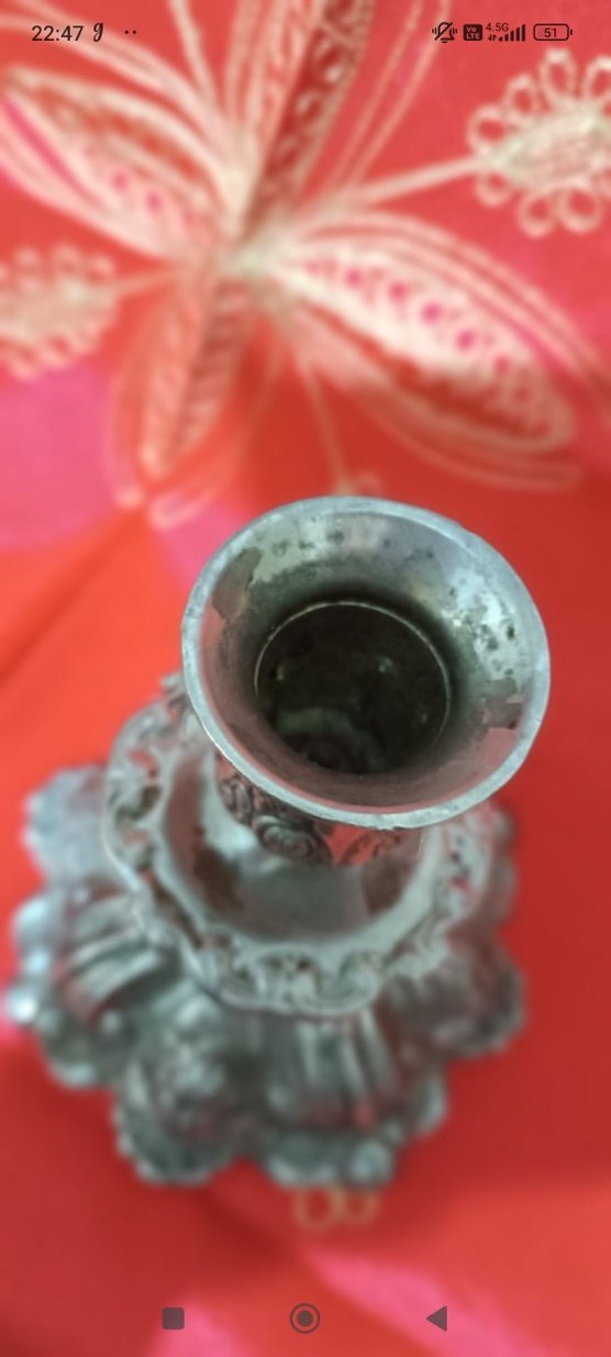 eskilerden ağır 16 cm kaplama şamdan - Görsel 5