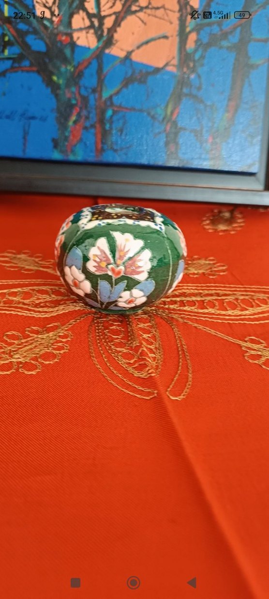 eskilerden 7 cm çini kuresel obje - Görsel 2