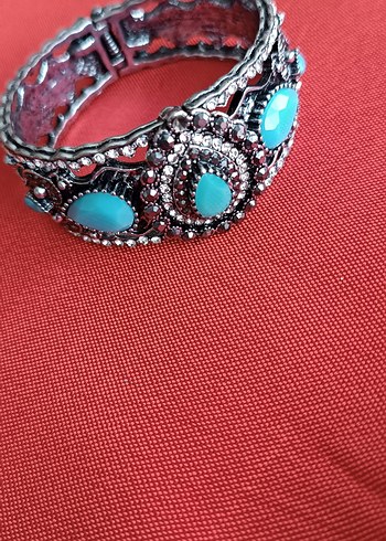 Diğer Bohem otantik şık taşlı Kadın metal kelepçe Bileklik