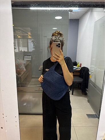  Beden Örme çıtçıtlı çanta
