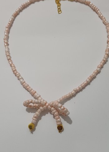 Mor Boncuklu Midi Kolye - Görsel 2