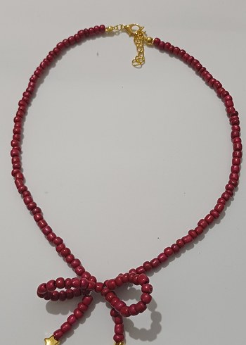 Mor Boncuklu Midi Kolye - Görsel 5