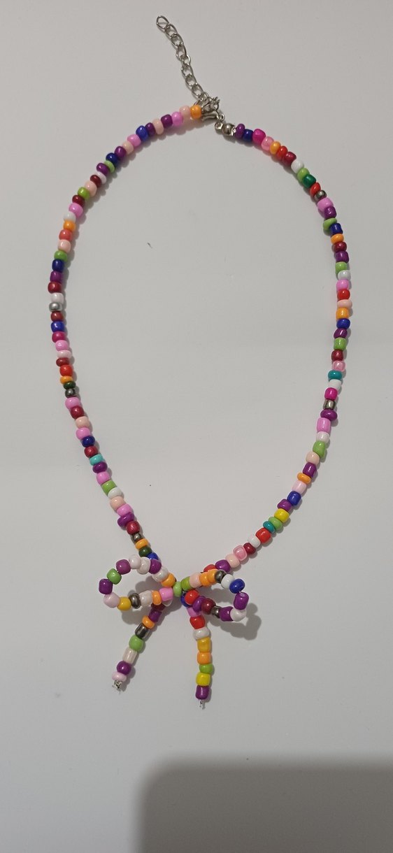 Mor Boncuklu Midi Kolye - Görsel 4