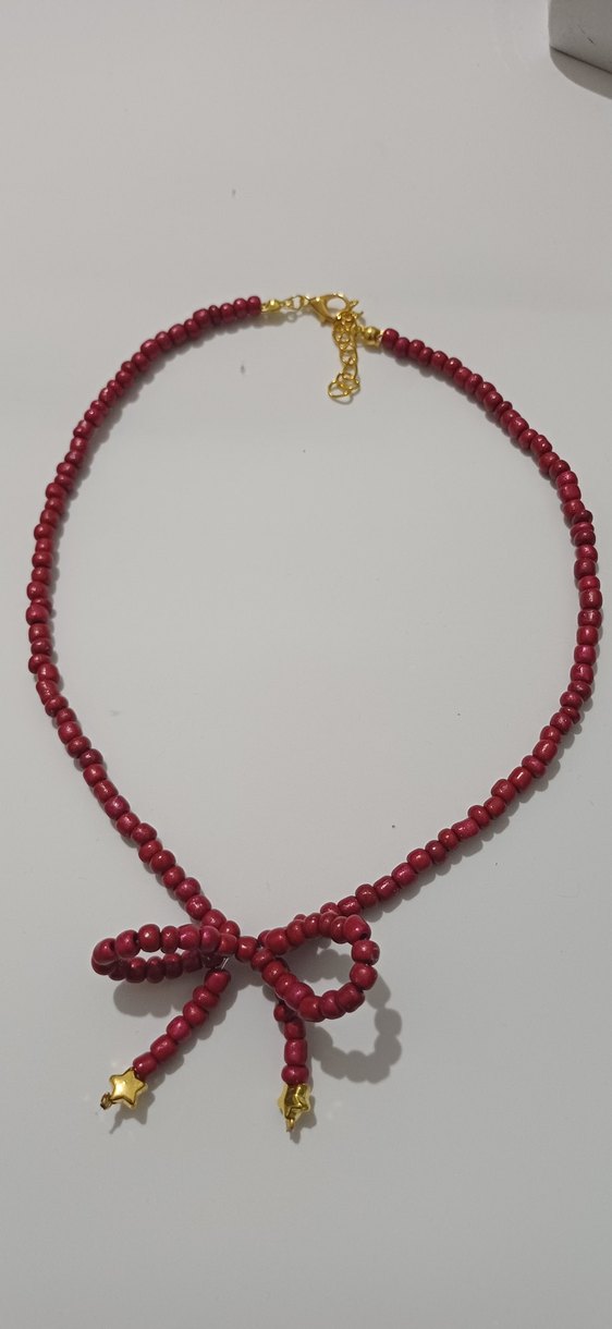 Mor Boncuklu Midi Kolye - Görsel 5