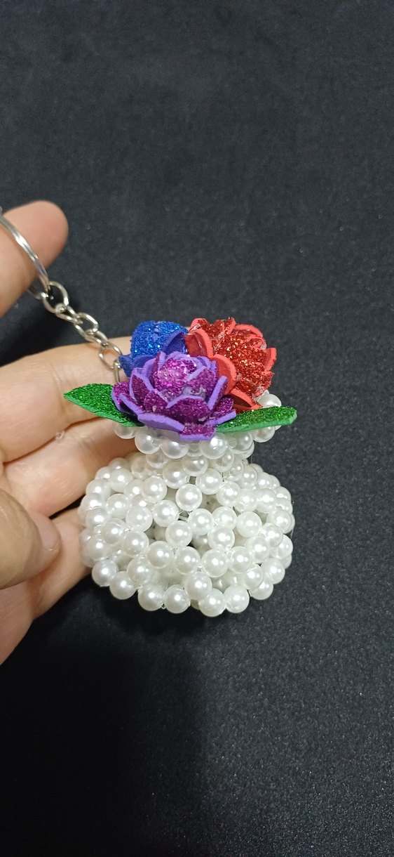 Boncuklu Renkli Bohem Anahtarlık - Görsel 2