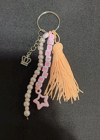 Mor Püsküllü Bohem Anahtarlık - Görsel 3