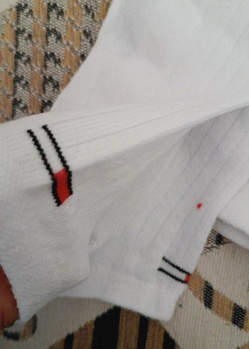 Tommy Hilfiger Beyaz Mini Çorap 2'li - Görsel 2