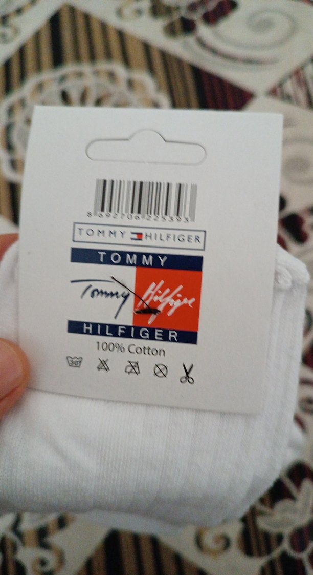 Tommy Hilfiger Beyaz Mini Çorap 2'li - Görsel 4