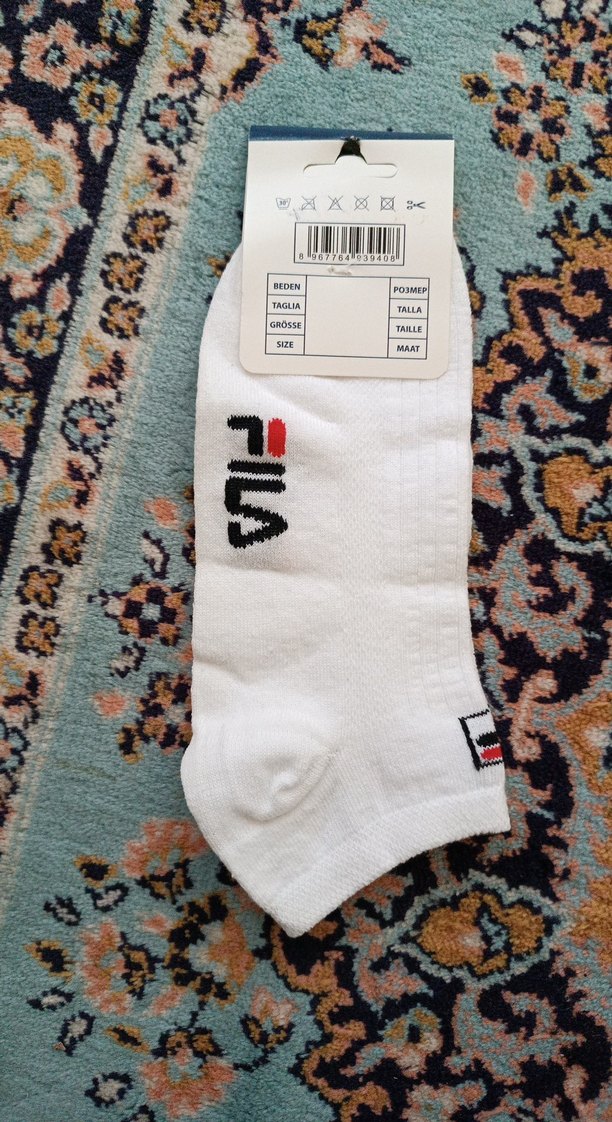 Fila Beyaz Mini Erkek Çorap - Görsel 2