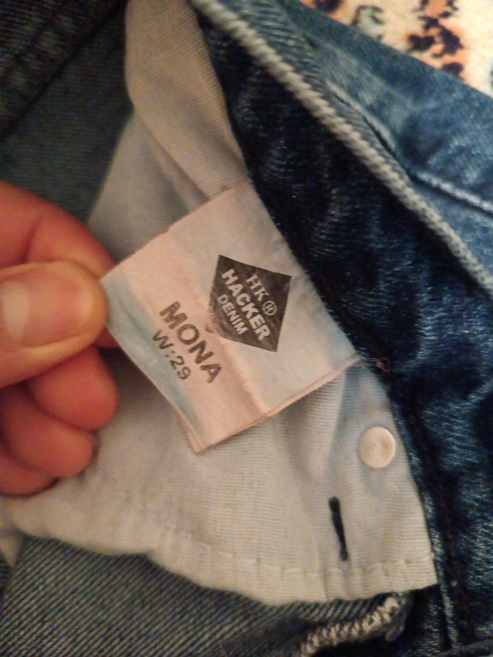 Nakışlı Düğmeli Bohem Kadın Kot Pantolon - Görsel 3