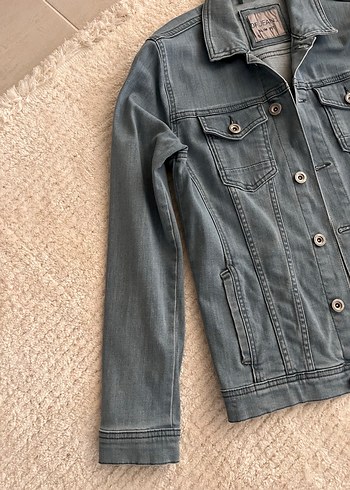 Erkek denim kot Ceket - Görsel 3