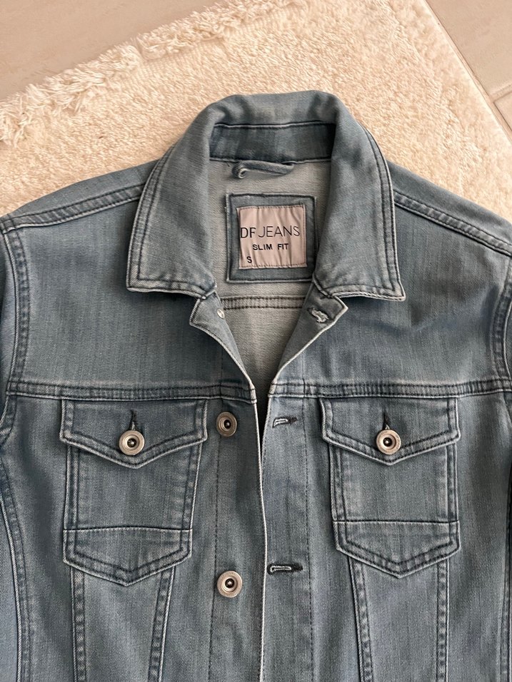 Erkek denim kot Ceket - Görsel 2