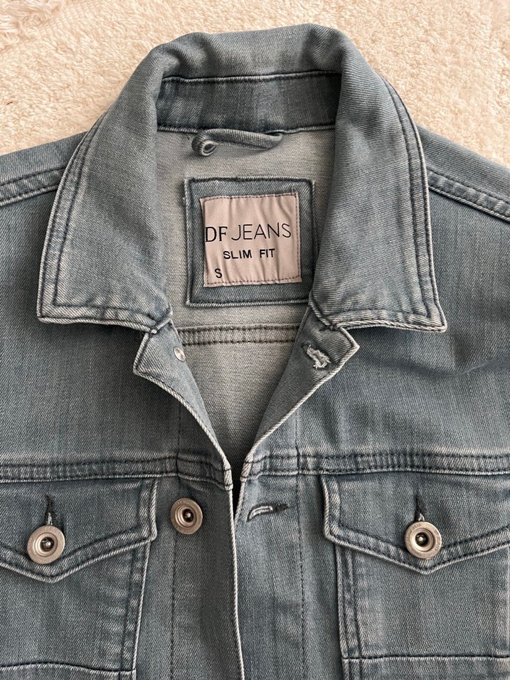 Erkek denim kot Ceket - Görsel 4