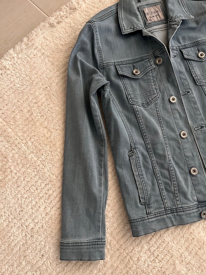 Erkek denim kot Ceket - Görsel 3