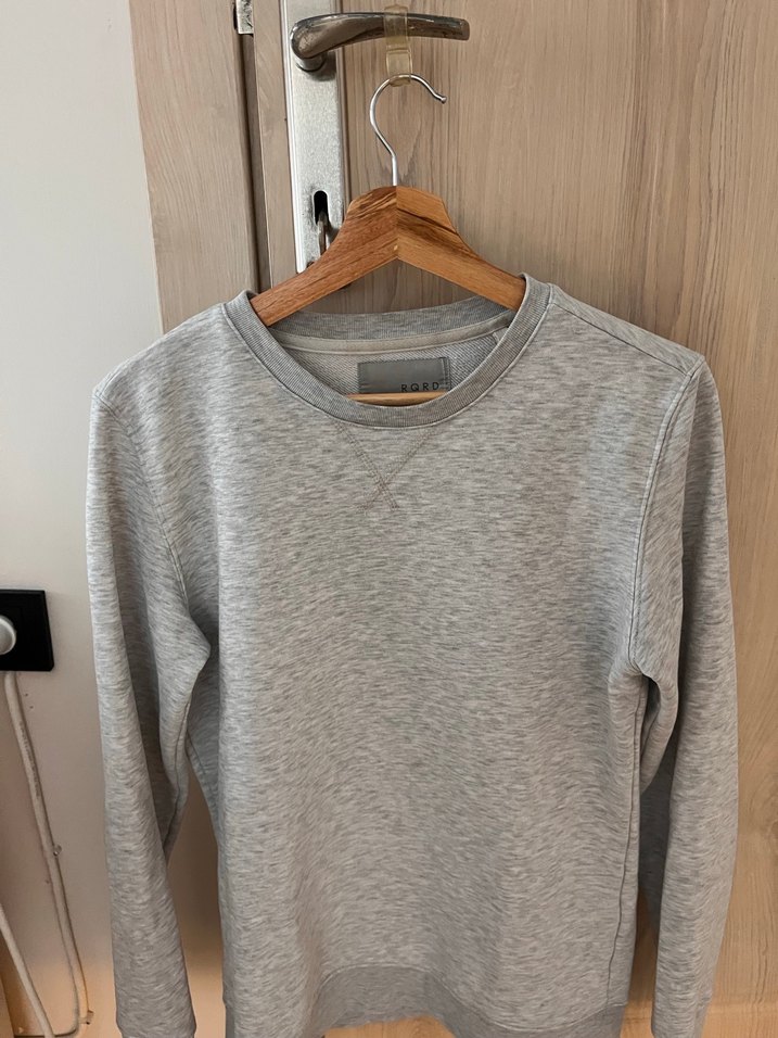 Gri Uzun Kollu Salaş erkek Sweatshirt - Görsel 3