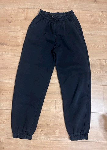 Siyah Rahat Kesim Kadın Eşofman Altı - Görsel 2