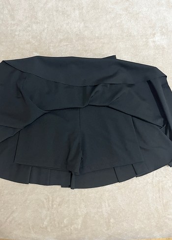 Oysho Siyah Pilili şort  Etek - Görsel 4