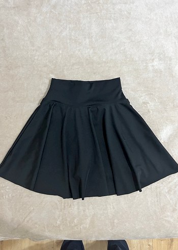 Oysho Siyah Pilili şort  Etek - Görsel 3